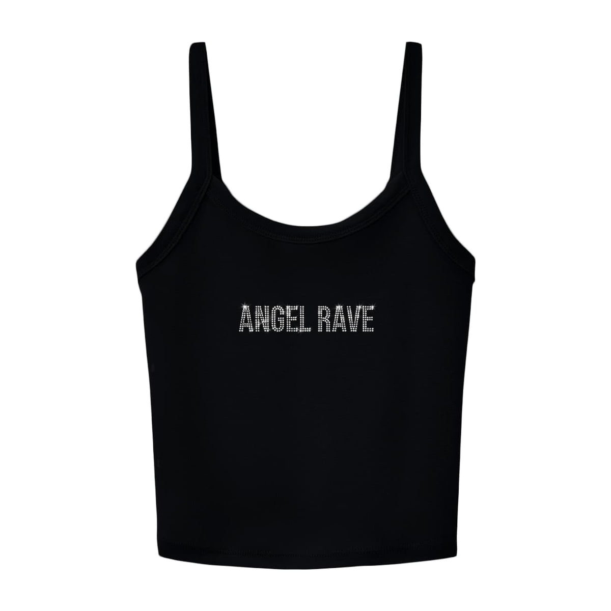 rhinestone angel rave tank
