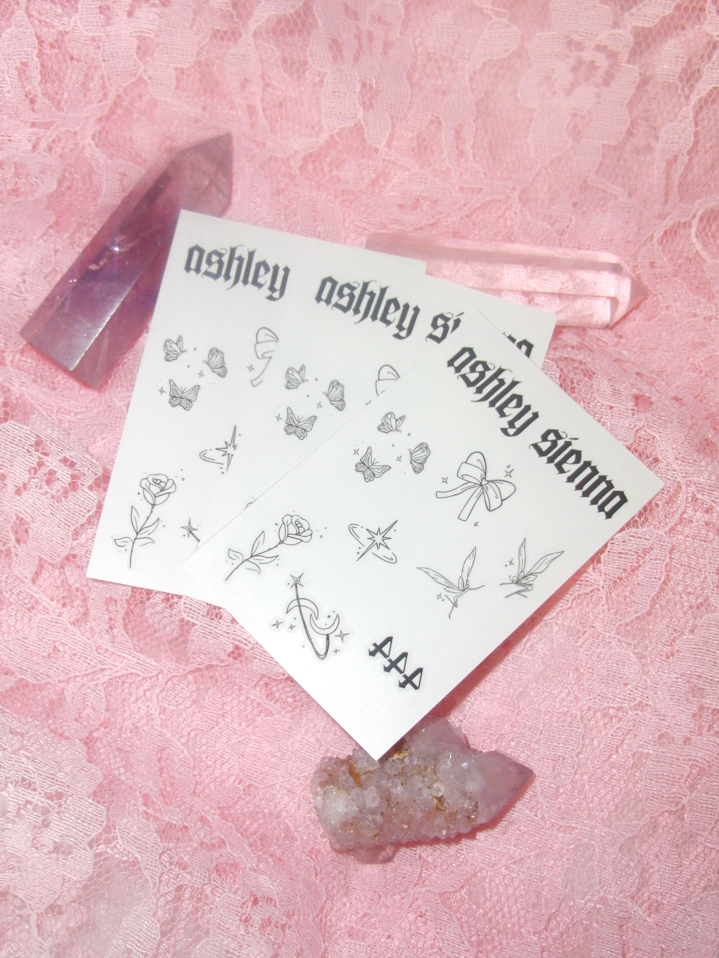 dainty temporary tattoos (5pk)