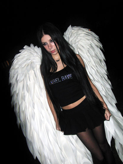 rhinestone angel rave tank