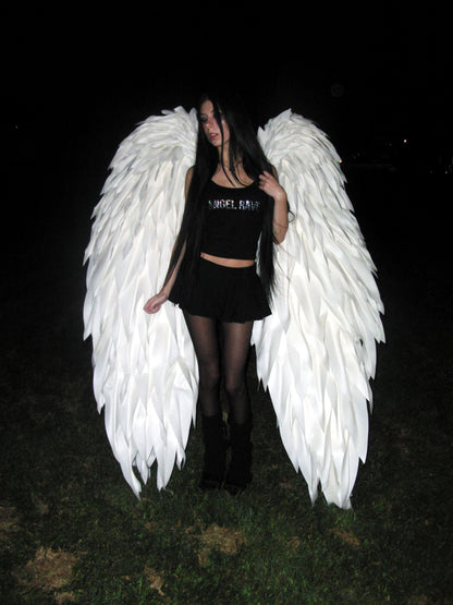 rhinestone angel rave tank