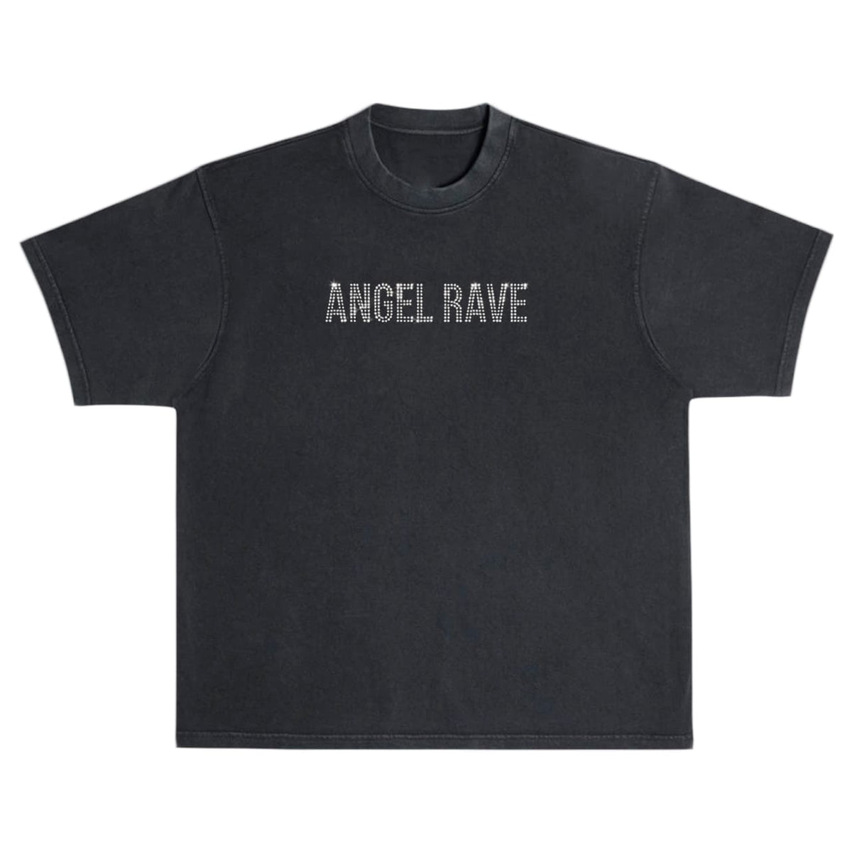 rhinestone angel rave tee