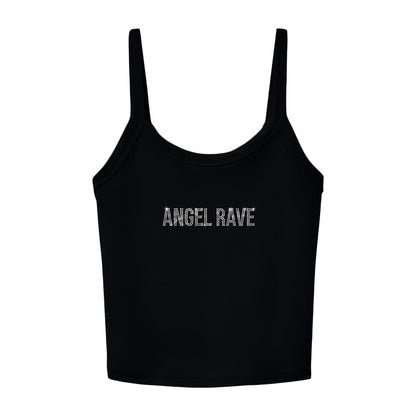 rhinestone angel rave tank